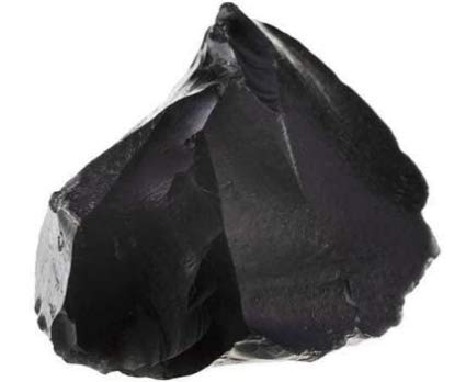 Obsidienne Noire pierre de collection ou de soin envirion 5 cm