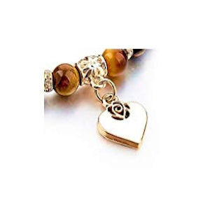 Pierretoiles - Bracelet "Perles & Cœur - Quiétude" pour Femme, Plaqué Or, Perles , Cadeau Bijou pour Femme