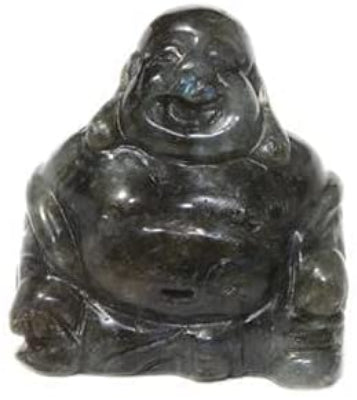 Bouddha en Labradorite, pierre des therapeutes