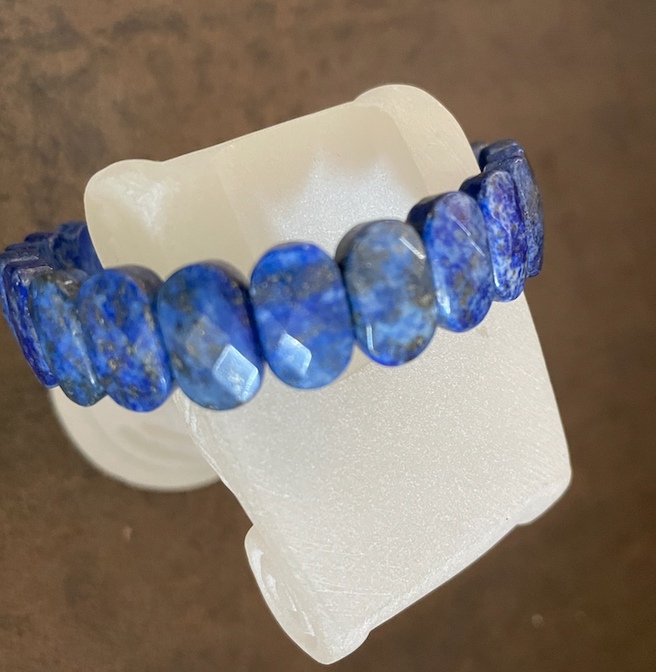 Bracelet énergie en Lapis Lazuli , pierre naturelle , bracelet pour homme ou femme, pierre des pharaons
