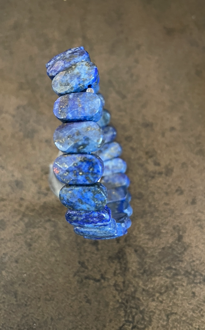 Bracelet énergie en Lapis Lazuli , pierre naturelle , bracelet pour homme ou femme, pierre des pharaons