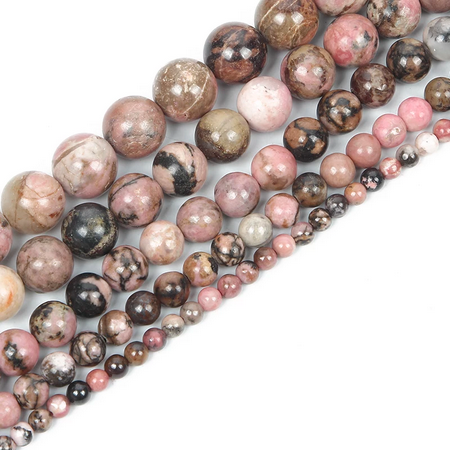 Fil de perles environ 40 cm DIY (Rhodochrosite)