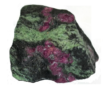 Rubis Zoïsite -5 cm Pierre brute extra pierre de collection Rubis sur Zoïsite (Anyolite) Lithothérapie Pierre Naturelle Minéraux - Pierre brute