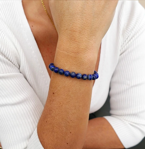 Bracelet"Expression & Confiance" en Lapis Lazuli